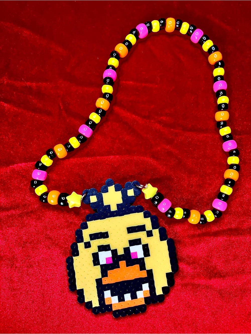 FNAF Chica Perler Necklace